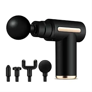 Green Lion Mini Percussion Massage Gun 800mAh 40W, 1-3 hrs WorkingTime, Strong Motor, 55db Noise (Black) - MASSAGE GUN