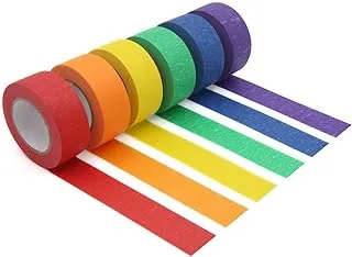 Labeling DIY Arts Crafts Colored Masking Tape for Kids (6 Rolls)