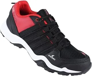 Exceed Men's T-119 Black Sports, Walking, Gym, Training Running Shoes - 6 UK