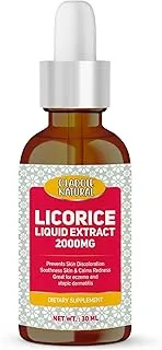 Oladole Natural Licorice Liquid Extract - 30ml | Immune Booster, Aid Digestion, Respiratory Support, Fades Scar, Supports Healthy Skin & Hair, Powerful Antioxidant, Metabolism | Non- GMO, Gluten Free