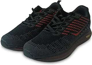 Exceed Men's Tube Dark Black Sports, Walking, Gym, Training Running Shoes - 6 UK