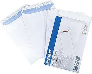 Maxi White Envelopes 100Gsm 30.5 cm X 25.4 cm Peel & Seal 25pcs in A pack