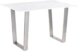 Home Box Silverado End Table 55 x 55 x 55 cm White/Grey