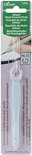 Clover Crochet Hook Steel Amour Blue Size 10 0.75mm 0.75mm 1225