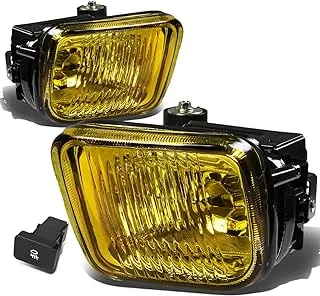 DNA MOTORING FL-HC96-AM Front Bumper Fog Light Driver & Passenger Side Enhance visibility [Compatible with 96-98 Honda Civic]