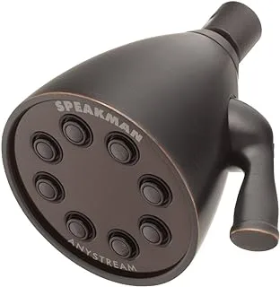 Speakman S-2251-ORB Signature Icon Anystream High Pressure Adjustable Solid Brass Shower Head, Oil-Rubbed Bronze