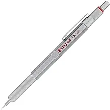 Rotring 1904444 600 Mechanical Pencil, 0.7 mm, Silver Barrel