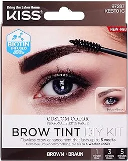 Kiss Brow Tint Diy Kit, Brown Kebt01C, 731509972870