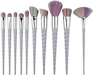 COOLBABY 10-Piece Unicorn Makeup Brush Set Pinl