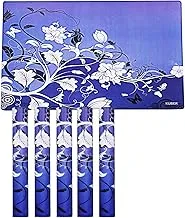 Kuber Industries Pvc 6 Pieces Dining Table Placemat Set (Blue) -CTLTC11140