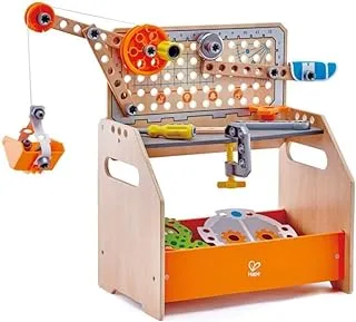 Hape Discovery Scientific Workbench | Kids Construction Toy, Children’s Workshop with Over 1 Possible Creations, Toys for Kids 4+