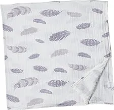 Babyworks Cozy Swaddler 2 Layer Muslin Wrap - Grey Feather, Piece Of 1