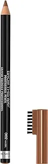 Rimmel London, Professional Eyebrow Pencil with Brush applicator, 02 Hazel, 1.4 Grams (Pack of 1)