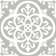 Floorpops Medina Peel & Stick Floor Tiles, Grey,10 tiles (each tile 12