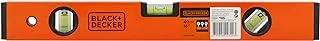 Black & Decker 40cm Aluminium Box Beam Level, Orange/Black - BDHT43188, 2 Years Warranty