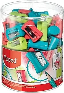 Maped One Hole Vivo Pencil Sharpener (Box Of 75 In Assorted Colours)