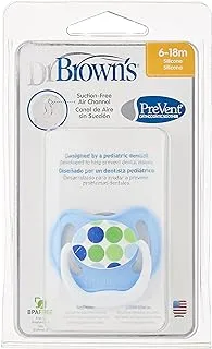 Dr. Brown'S Stage 2 Prevent Pacifier, 6-18 Months [Dots Pv21404-Es]