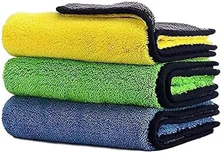 Showay Car Drying Towel,Showtop Free Microfiber Cleaning Cloth,Premium Professional Soft Towel,Super Absorbent Detailing Towel For Car/Windows/Screen/Kitchen,40X30Cm 3Pack