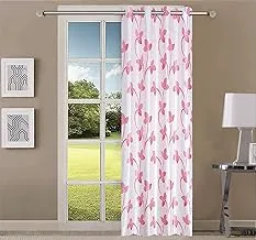 Queenzliving Mayfair Curtain, Door 7 Feet- Pack Of 1, Pink