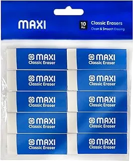 MAXI CLASSIC DUST FREE ERASER BIG POLY BAG OF 10PC, BC-10