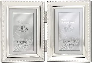 Lawrence Frames Lawrence Metals Frame, 2.5x3.5 Double, Silver, 2 Count