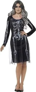 Smiffy'S Lady Skeleton Costume, Black, Small, 45114S