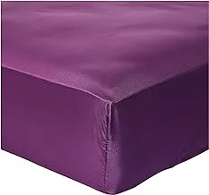 iBed Home Fitted Bedsheet Set Of 3, Microfiber, King Size, Purple, Microkngpurp