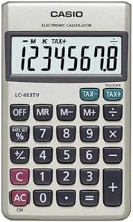 Casio LC-403TV Portable Calculator (Silver)