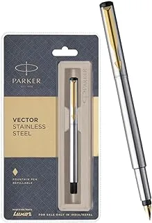 Parker Vector Stainless Steel GT Fountain Pen