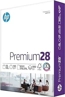 HP Papers HP Printer Paper | 8.5 x 11 Premium 28 lb 1 Ream - 500 Sheets 100 Bright Made in USA FSC Certified 205200R