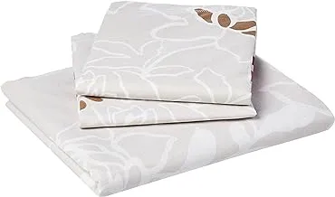 Story At Home 186 Tc 100% Cotton Flat Double Bedsheet With 2 Pillow Cover, Multicolor, 235 X 270 cm