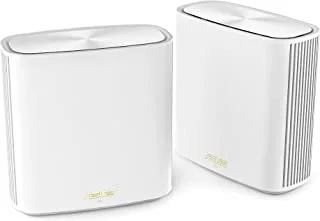 ASUS ZenWiFi XD6 AX5400 WiFi 6 Mesh Router (2 Pack), Coverage up to 5400 sq ft, Subscription-free Network Security, Advanced Parental Control, Instant Guard, VPN, White