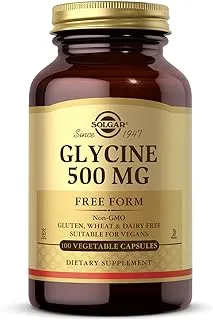 Solgar Glycine, 500 Mg - 100 Capsules