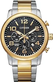 Citizen Quartz Mens Watch, Stainless Steel, Classic, Two-Tone, Chronograph