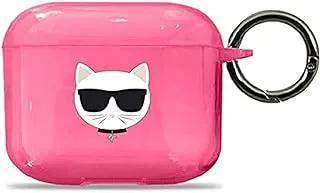 CG Mobile Karl Lagerfeld Tpu Choupette Fluo Case For Apple Airpods 3 - Pink