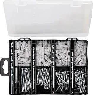 Bosch Fixing Set 173 Pieces, 5 carbide-tipped masonry drill bits for lasting performance. | Model: 2607019511