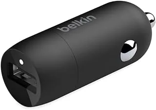 Belkin USB-C Fast Car Charger 20W, Car USB Charger, Fast Phone Charger, Car Charger Adapter for iPhone 15, 14, 13, 12, Samsung Galaxy S24, S23, Google Pixel, Sony, iPad, tablets, and more - Black