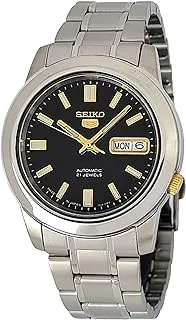 Seiko Men's Automatic Watch with Analog Display and Stainless Steel Strap SNKK17J1, Silver