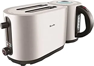 Breville Ikon Kettle And Toaster Combo [Bkt500] Silver