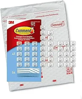 Command Clear Mini Light Clips, 45 Clips, 54 Strips - Easy To Open Packaging, Decorate Damage-Free