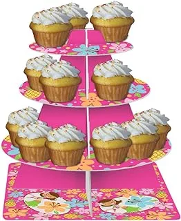 Creative Converting Pink Luau Fun Tiered Server