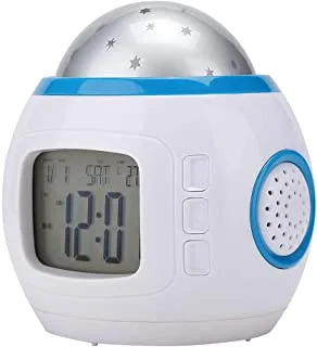 COOLBABY Star Light Projector Alarm Clock 10.5x10.3x8.2centimeter