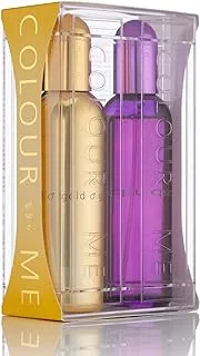 Colour Me Gold Homme & Colour Me Purple, 2x100ml Eau de Parfum, Twin Pack by Milton-Lloyd