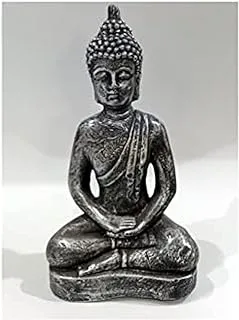 Dubai Garden Centre Buddha, Silver, 31cm Size