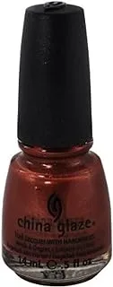 China Glaze Nail Lacquer With Hardeners - 14 ml, Far Out - Brown