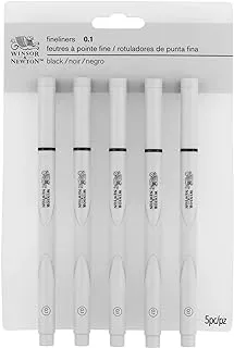 Winsor & Newton FINELINER BLACK .1MM 5PK