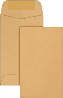 Quality Park #3 Coin and Small Parts Envelopes Gummed, Brown Kraft, 2.5x4.25, 500 per Box (50262)