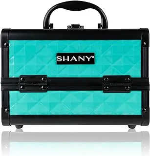 SHANY Mini Makeup Train Case With Mirror - Turquoise