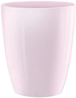 Elho Brussels Diamond Round High Plastic Orchid Flowerpot, 12.5 cm Diameter, Glossy Pink