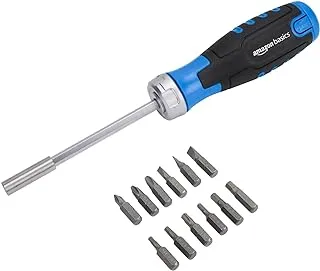 Amazon Basics 12 Piece in-1 Magnetic Ratchet Screwdriver